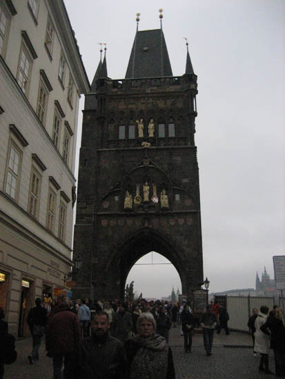 Prague entry to Charles Bridge